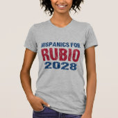 Hispanics for Rubio 2028 T-shirt (Voorkant)