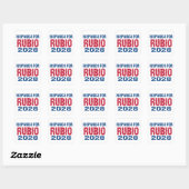 Hispanics for Rubio 2028 Vierkante Sticker (Vel)