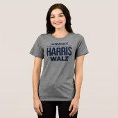 Hispanics voor Harris Walz Tri-Blend Shirt (Voorkant volledig)