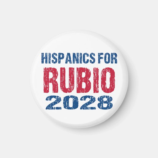 Hispanics voor Rubio 2028 Magneet (Voorkant)