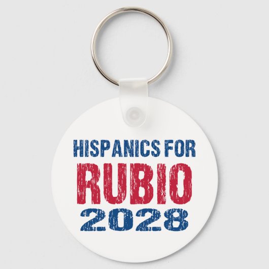 Hispanics voor Rubio 2028 Sleutelhanger (Voorkant)
