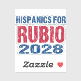 Hispanics voor Rubio 2028 Sticker