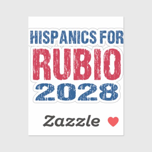 Hispanics voor Rubio 2028 Sticker (Vel)