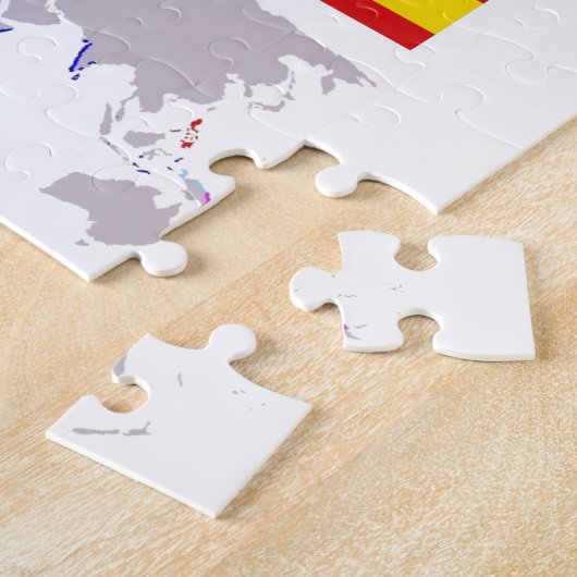 HISPANIDAD orígen con mapa. Puzzle Legpuzzel (Zijkant)