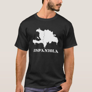 Hispaniola Dominicaanse Republiek Haiti Map Caribi T-shirt