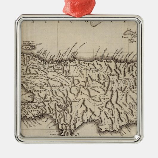 Hispaniola, St Domingo Metalen Ornament (Voorkant)