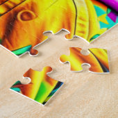 Hispanisch stel zoenend uit liefde   legpuzzel (Zijkant)
