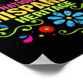 Hispanische erfgoedmaand Alle landen dragen het ha Poster (Hoek)