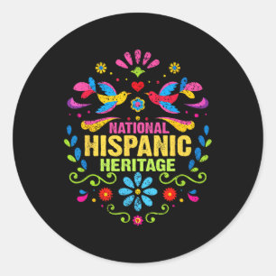 Hispanische erfgoedmaand Alle landen dragen het ha Ronde Sticker