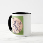 Hispano-Moreskgerecht, met tin-glazuur Mok (Voorkant links)