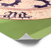 Hispano-Moreskgerecht, met tin-glazuur Poster (Hoek)