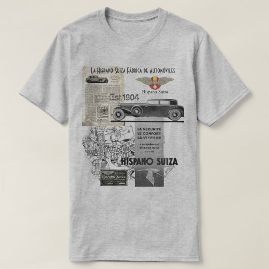 Hispano Suiza Cars T-shirt (Design voorkant)