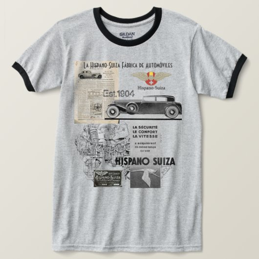 Hispano Suiza Cars T-shirt (Design voorkant)