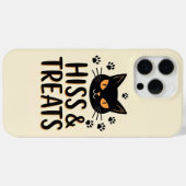 Hiss and Treats Zwarte Kat Halloween iPhone 15 Case-Mate iPhone Case (Achterkant (horizontaal))