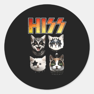 Hiss Ca Hiss Cat Hiss Cat Ronde Sticker