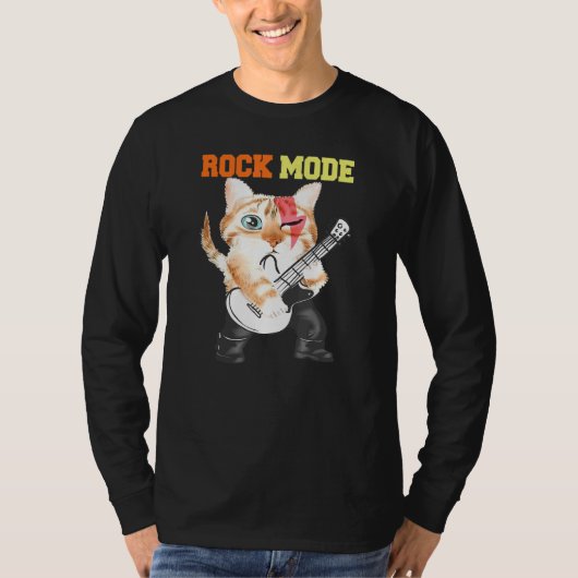 Hiss Cats Kittens Rock Rockin Mode Pun T-shirt (Voorkant)