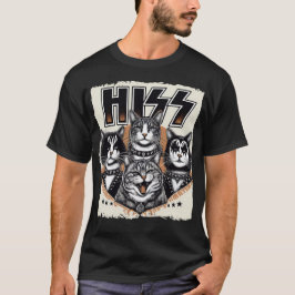 Hiss Cats Rock Kittens Rocking Music Cat Lovers T-shirt