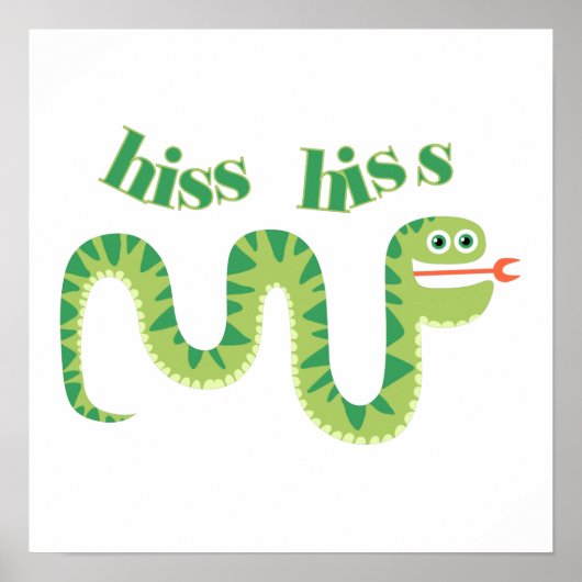Hiss Hiss Snake Poster (Voorkant)