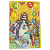 Hiss N' Fitz CAT BIRTHDAY PARTY GIFT BAG Medium Cadeauzakje (Voorkant)