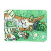 Hiss N' Fitz Cat en Rat ST. PATRICK'S DAY MAGNET Magneet (Horizontaal)