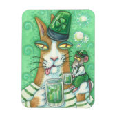 Hiss N' Fitz Cat en Rat ST. PATRICK'S DAY MAGNET Magneet (Verticaal)