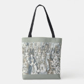Hiss N' Fitz CAT PARTY CANVAS TAS (Achterkant)