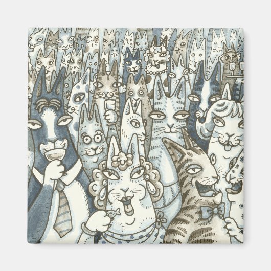 Hiss N' Fitz CAT PARTY MAGNET (Voorkant)