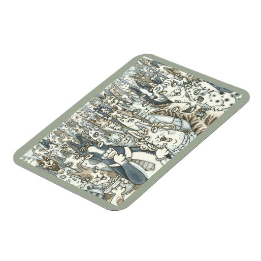 Hiss N' Fitz CAT PARTY MAGNET *Customize Magneet (Linkerzijde)