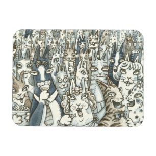 Hiss N' Fitz CAT PARTY MAGNET *Customize Magneet