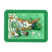 HISS N' FITZ CAT & RAT, CHEERT NAAR GROENE BEER FU MAGNEET (Horizontaal)