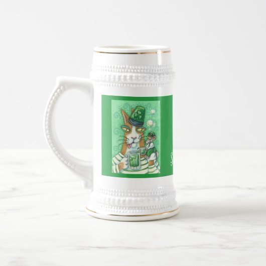 Hiss N' Fitz Cat Rat ST. PATRICK'S DAY BEER STEIN Bierpul (Links)