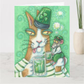 Hiss N' Fitz Cat ST. PATRICK'S DAG KAART Groot (Voorkant)