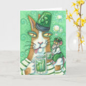Hiss N' Fitz Cat ST. PATRICK'S DAY NOTE KAART LGE (Gele Bloem)