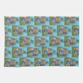 HISS N FITZ CAT, THANKSGIVING KALKOEN KEUKENHANDDO THEEDOEK (Horizontaal)