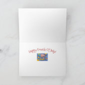 HISS N' FITZ CATS 4TH VAN JULY ZEPPELIN Funny Feestdagen Kaart (Binnen)