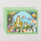 HISS N' FITZ CATS AND MENAGERIE OF FRIENDS, FUNNY BRIEFKAART (Voorkant / Achterkant)