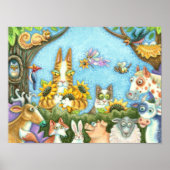 HISS N' FITZ CATS AND MENAGERIE OF FRIENDS, FUNNY POSTER (Voorkant)