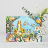 HISS N' FITZ CATS AND MENAGERIE OF FRIENDS KAART (Staand voorkant)