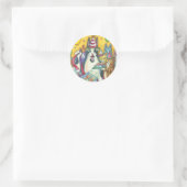 Hiss N' Fitz Cats BIRTHDAY STICKERS Round (Tas)