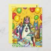 HISS N' FITZ CATS, KITTENS, MICE, FUNNY BIRTHDAY BRIEFKAART (Voorkant / Achterkant)
