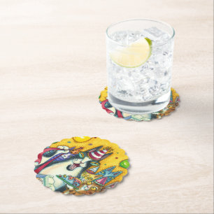 HISS N' FITZ CATS, KITTENS, MICE, FUNNY BIRTHDAY KARTONNEN ONDERZETTERS