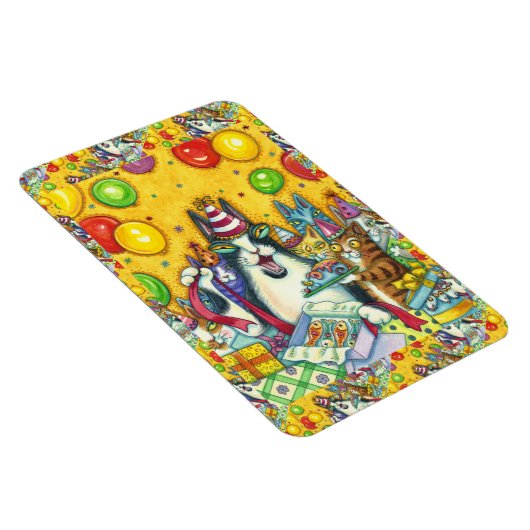 HISS N' FITZ CATS, KITTENS, MICE, FUNNY BIRTHDAY MAGNEET (Rechterzijde)