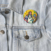 HISS N' FITZ CATS, KITTENS, MICE, FUNNY BIRTHDAY RONDE BUTTON 5,7 CM (In situ)