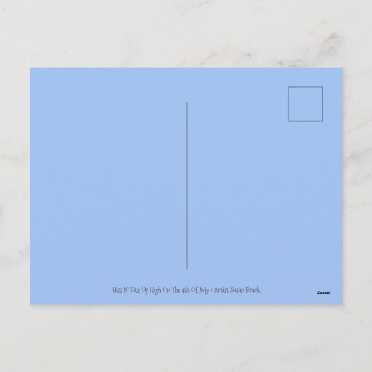 HISS N' FITZ CATS & MOUSE IN 4 JULI ZEPPELIN FEESTDAGENKAART (Achterkant)