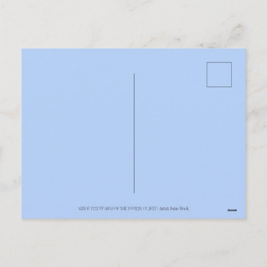 HISS N' FITZ CATS & MOUSE IN 4 JULI ZEPPELIN FEESTDAGENKAART (Achterkant)