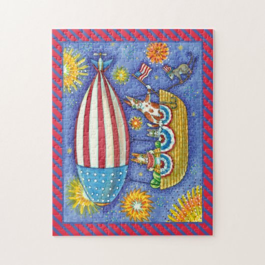 HISS N' FITZ CATS & MOUSE IN 4 JULI ZEPPELIN LEGPUZZEL (Verticaal)