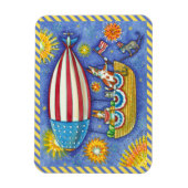 HISS N' FITZ CATS & MOUSE IN 4 JULI ZEPPELIN MAGNEET (Verticaal)