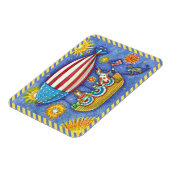 HISS N' FITZ CATS & MOUSE IN 4 JULI ZEPPELIN MAGNEET (Linkerzijde)