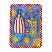 HISS N' FITZ CATS & MOUSE IN 4 JULI ZEPPELIN MAGNEET (Verticaal)