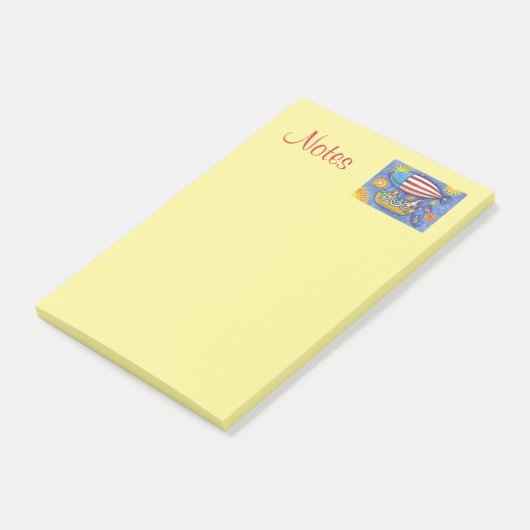 HISS N' FITZ CATS & MOUSE IN 4 JULI ZEPPELIN POST-IT® NOTES (Schuin)